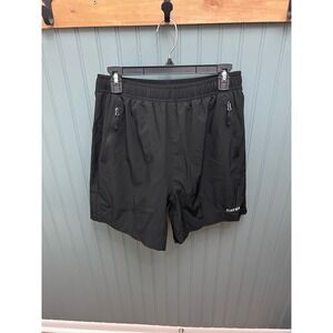 BIKEWA Black Cycling Shorts‎ Padded Liner Zipper Pockets Mens Size M